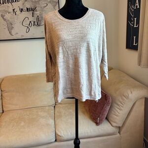 J. Crew Light Beige Knit Blouse